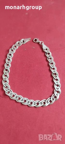 Сребърна гривна, снимка 1