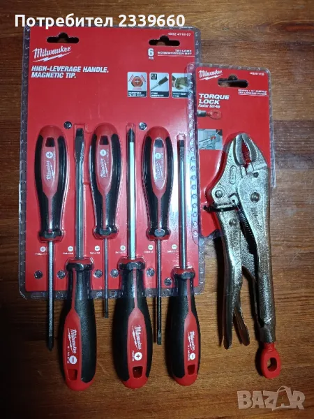 Milwaukee клещи чираци и отвертки, снимка 1