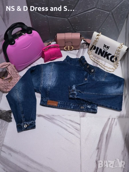 Атрактивно късо дънково яке , снимка 1