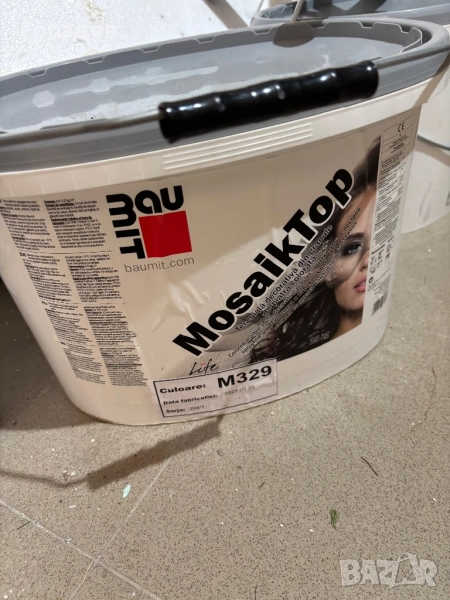 Baumit mosaiktop минерална мазилка m329 светло сива , снимка 1