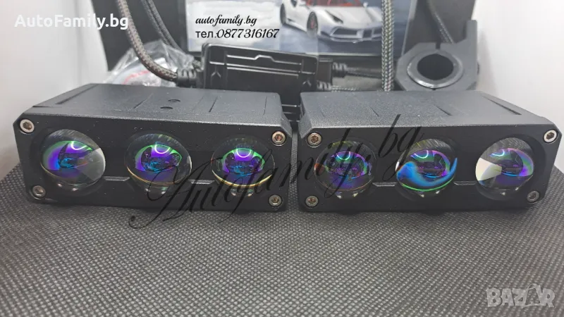 Bi-Led прожектори с 3000k/6000k 80W (IP67-68прахо/водоустойчиви) Мощни, снимка 1