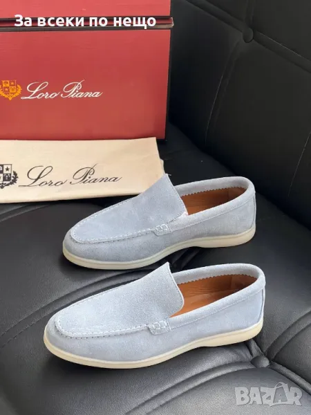 Loro Piana Дамски Сини Обувки Естествен Велур Лоро Пиана Код E240, снимка 1