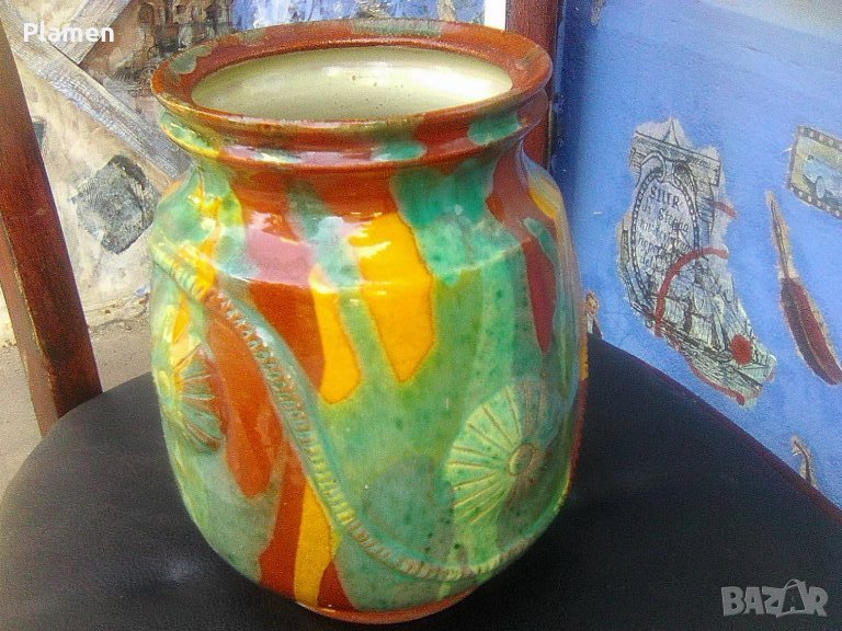 Керамична ваза гърне, снимка 1