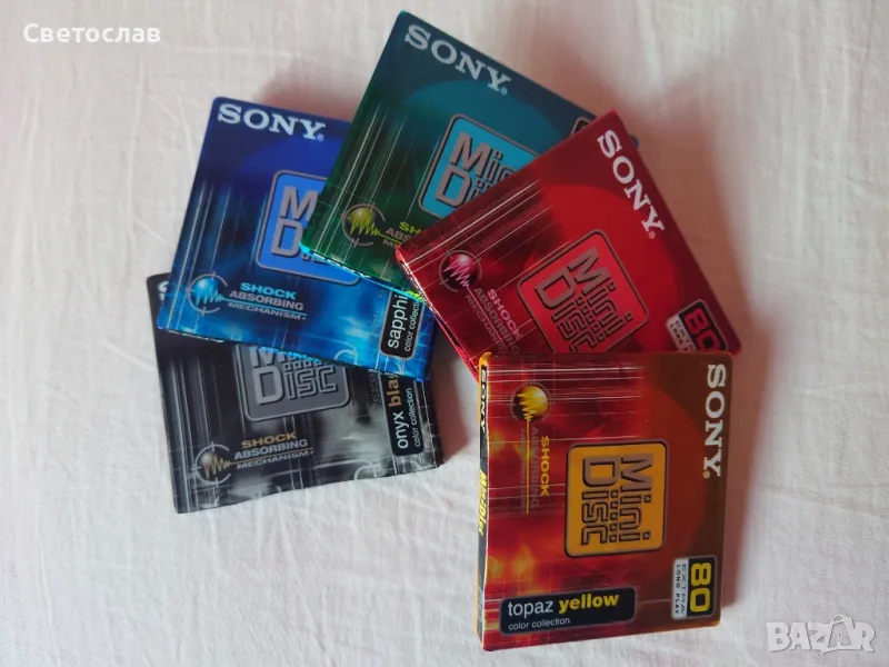 Нови Sony Minidisc 80 минути, цветна серия , снимка 1