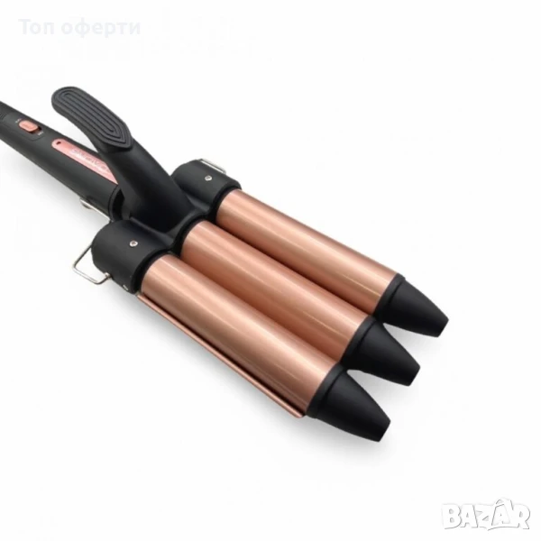 DALING DL-5211 – Тройна Ретро Професионална Преса за Къдрене, 100W, Температура до 215°C, снимка 1