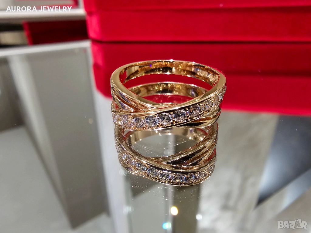 CARTIER Etincelle de Cartier Rose Gold Diamonds Дамски Пръстен, снимка 1
