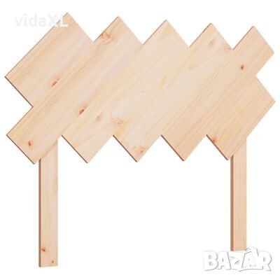 vidaXL Горна табла за легло, 104x3x80,5 см, бор масив(SKU:819205, снимка 1
