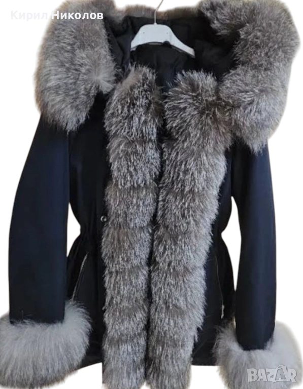 Дамска парка със Естествен Пух, снимка 1