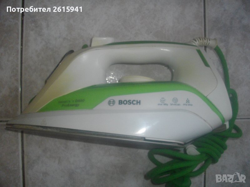 Bosch 9310-Бош-Испанска-Парна Ютия-Почти Нова-2400 Вата-ОТЛИЧНА, снимка 1