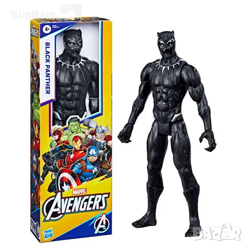 Oригиналнa екшън фигурa  Black Panther / Черната пантера MARVEL  Avengers - 30 см, снимка 1
