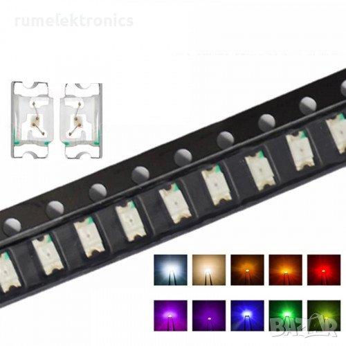 LED SMD 0603 Super Bright Yellow Green/Blue/Yellow/Cool White, снимка 1