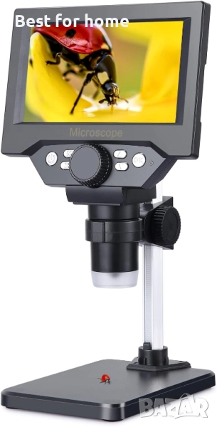 Koolertron 5.5-инчов LCD цифров микроскоп, 8MP 1-1000X увеличение, 8 LED светлини, снимка 1