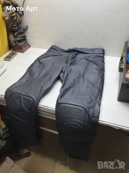 Кожен Мото Панталон IXS Размер 52 L за Мотор Мотоциклет Спорт Протектор Защита, снимка 1