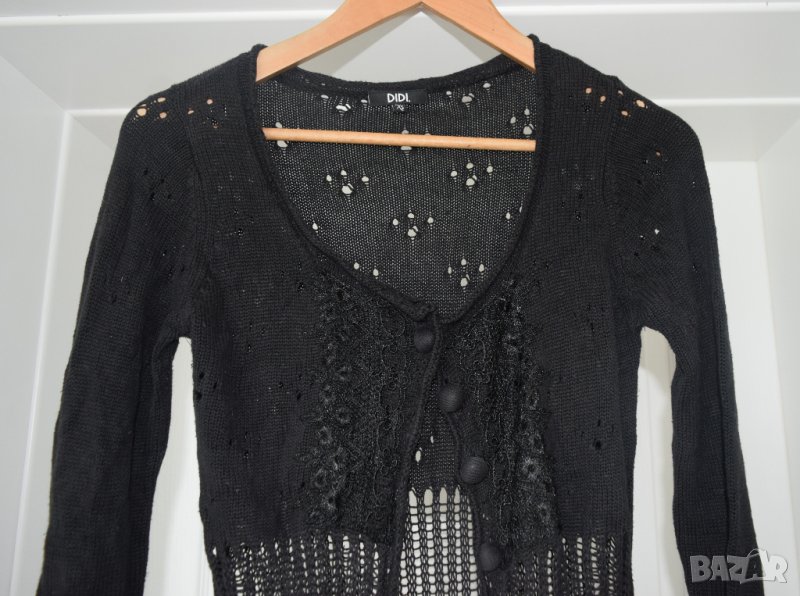 Дамска черна жилетка Didi, снимка 1