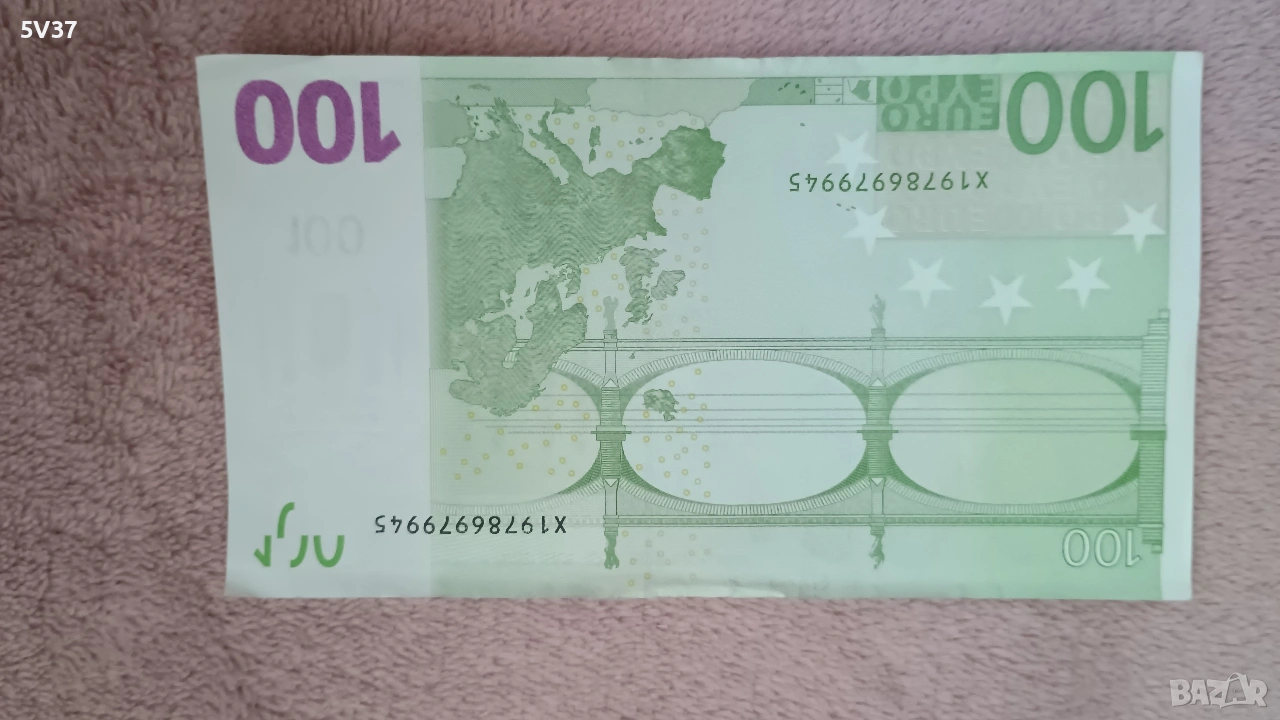 Рядка 100€ банкнота от първа серия , снимка 1