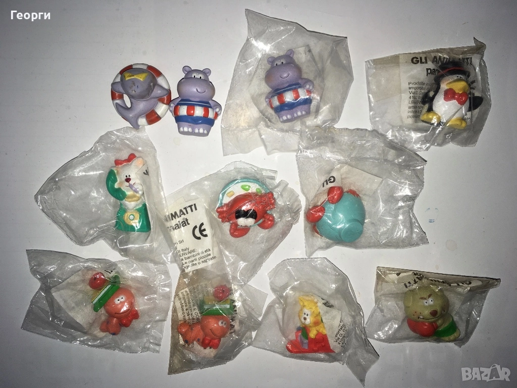 Нови! Лот мини фигурки с животни на Parmalat от Италия., снимка 1