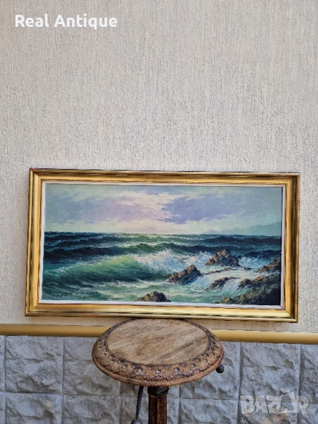 Голяма много добра картина авторска масло върху платно , снимка 1