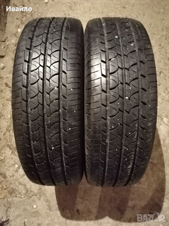 Продавам 2 броя летни гуми 195.70.15C на 1 сезон дот 2019 barum , снимка 1