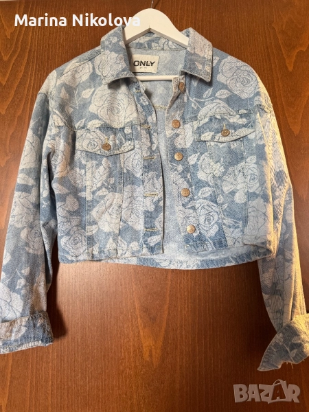 Дамско дънково яке, снимка 1