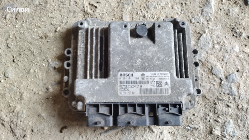 Компютър за двигател от 1,6ХДИ Пежо 206 Ситроен за Peugeot 1.6HDI Citroen Bosch 0 281 011 560 ECU, снимка 1