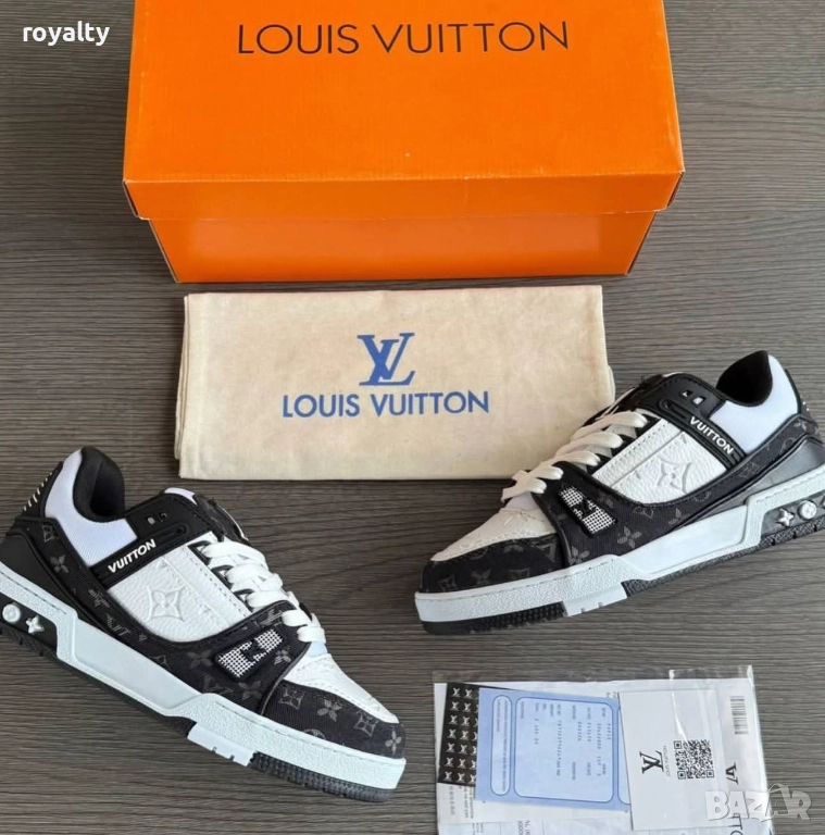 Louis Vuitton Мъжки Маратонки Черно И Бяло 36-44 Номер , снимка 1