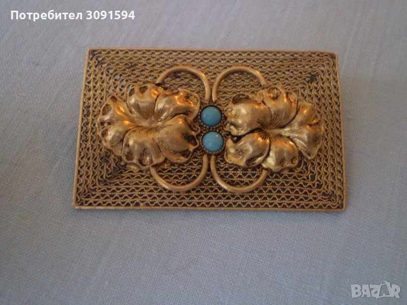  Арт Десо  брошка БОХЕМИЯ филигран, снимка 1