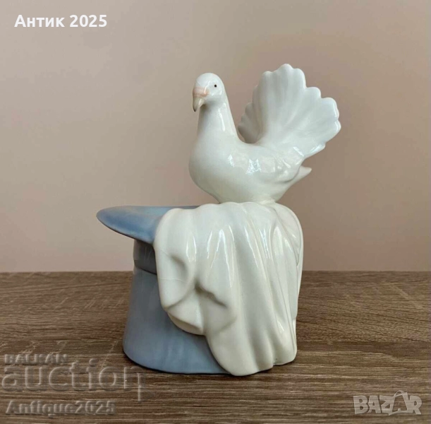 Порцеланов гълъб Porceval – Испания, 10 см, снимка 1