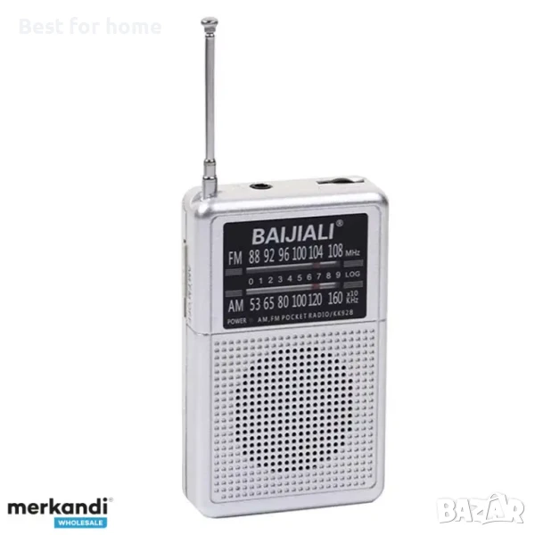 Портативно, мини AM / FM радио с вграден двулентов високоговорител, снимка 1