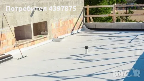 Поставяне на хидроизолация на покривни пространства, снимка 1