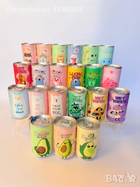 Мокри кърпички в кенче – 20+ модела, на едро и дребно, снимка 1