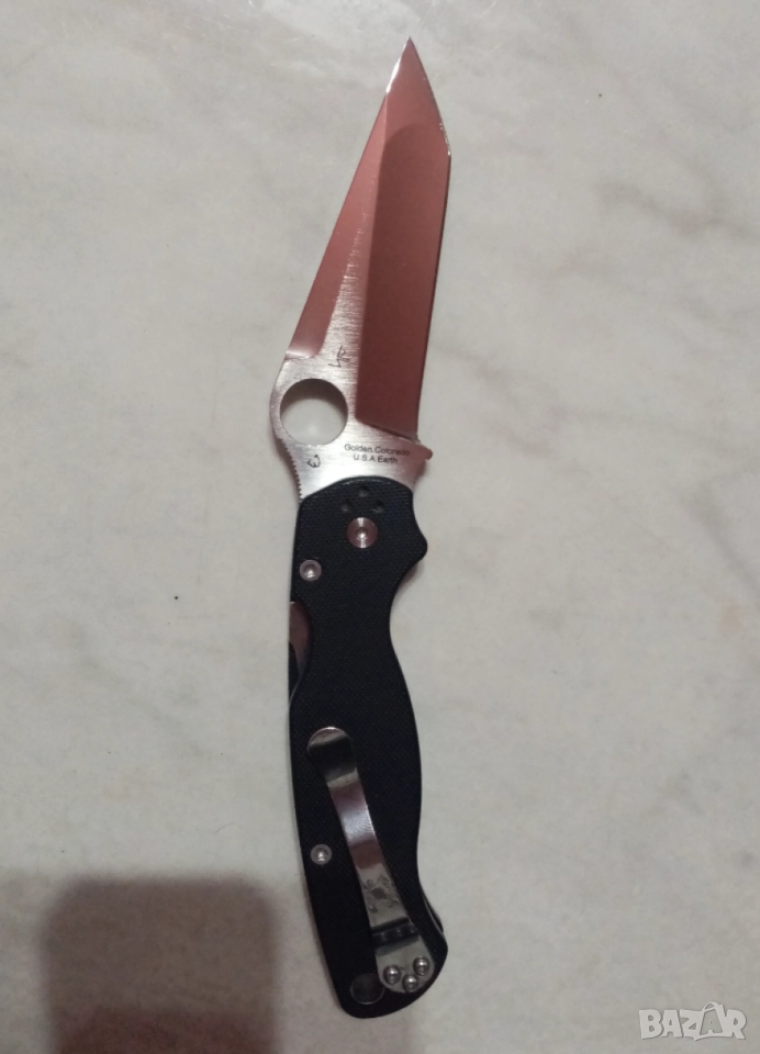 Сгъваем нож Spyderco Paramilitary 2 Exclusive Tanto, снимка 1