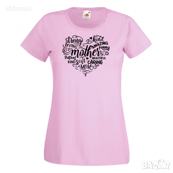 Дамска тениска Heart Mother Words 1,Празник на Майката,Подарък,Изненада,Рожден Ден, снимка 1