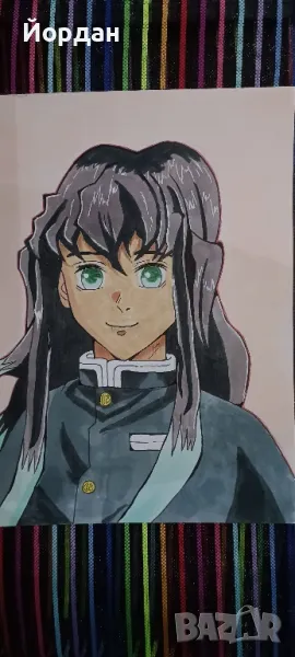 Рисунка Demon Slayer Mist Hashira, снимка 1