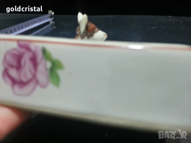 Стар български порцелан пепелник , снимка 5 - Антикварни и старинни предмети - 52744213