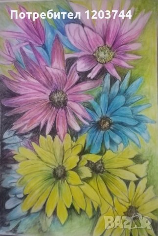 Портрети /натюрморти с цветя и рози, снимка 4 - Картини - 31073213