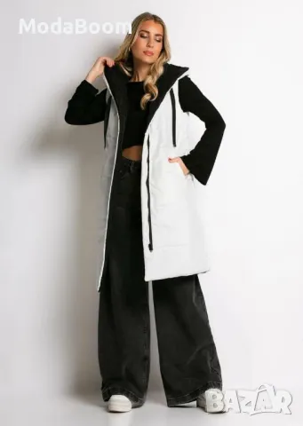 Двулицеви бели дамски елеци , снимка 2 - Елеци - 48935607