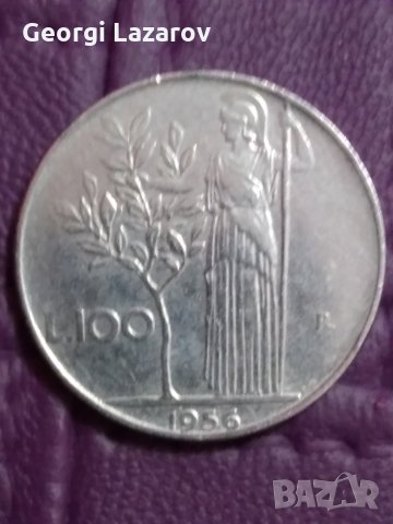 100 лири Италия 1956