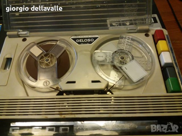 Записващо устройство GELOSO от 60-те години в комплект с оригинален микрофон, снимка 4 - Други ценни предмети - 41986232