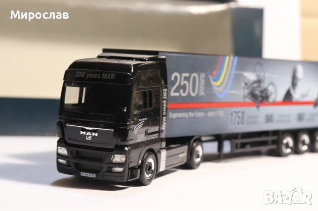 HERPA H0 1/87 MAN KАМИОН МОДЕЛ КОЛИЧКА TIR, снимка 10 - Колекции - 53493486