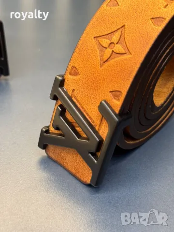 Louis Vuitton колани естествена кожа , снимка 7 - Колани - 49549775