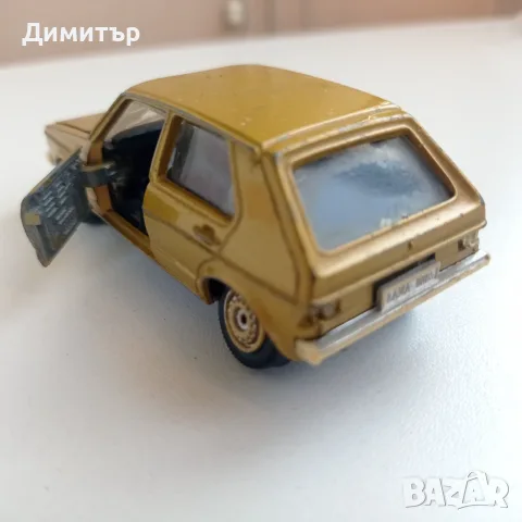 Ретро метална количка Gama Mini – VW Golf 1 (1:43) W. Germany, снимка 6 - Колекции - 55783752