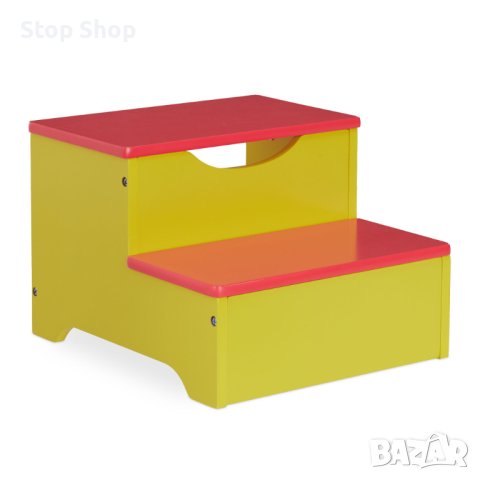 Цветна детска табуретка стълба дървена , снимка 2 - Мебели за детската стая - 41802413