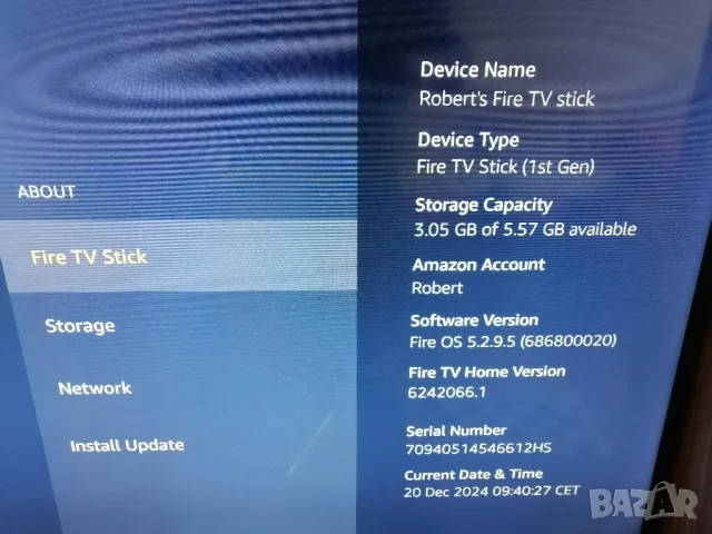 Amazon Fire TV Stick Gen 1 (W87CUN, снимка 7 - Плейъри, домашно кино, прожектори - 46466793