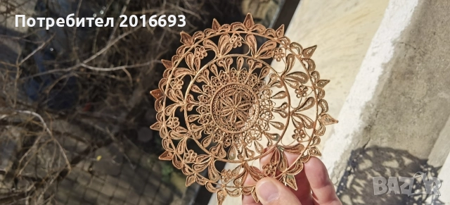 Уникален ръчен албански фелигран., снимка 2 - Антикварни и старинни предмети - 52733625