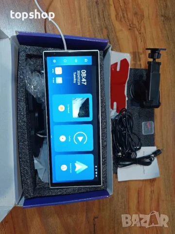 12” уредба за кола Тъч скрийн MP3 Предна 2.5K и задна камера, 64GB, Bluetooth Apple/Android. GPS, снимка 11 - Аксесоари и консумативи - 50493298