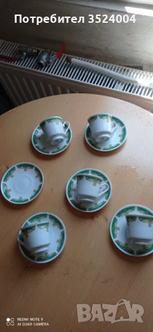 Нов сервиз от 60 -70 те години на 19 век Ръчно рисуванПо печата  отдолу е френски порцелан, снимка 5 - Антикварни и старинни предмети - 48073874