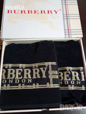 Burberry Комплект Лукс Хавлии Два цвята , снимка 2 - Хавлиени кърпи - 50053600