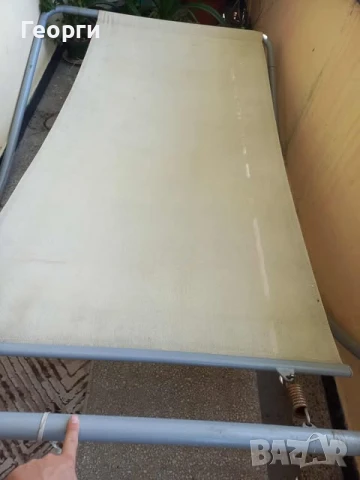 Продавам  хамак с метална тръбна стойка и възглавница., снимка 3 - Градински мебели, декорация  - 50805272