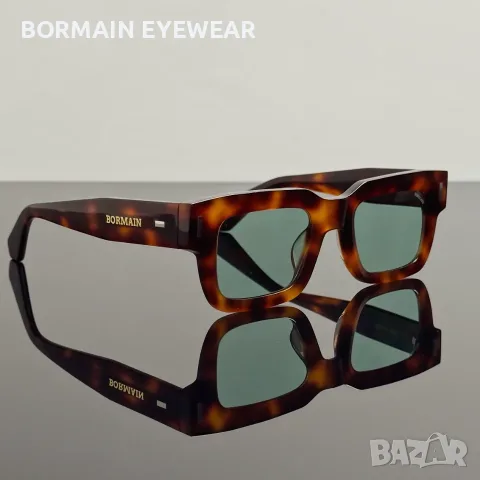 Слънчеви очила BORMAIN ICON нови, UV400, зелени стъкла, прозрачна рамка, снимка 5 - Слънчеви и диоптрични очила - 56211134