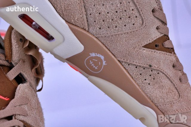 Nike AirJordan Retro 6 British Khaki, снимка 9 - Маратонки - 44313845